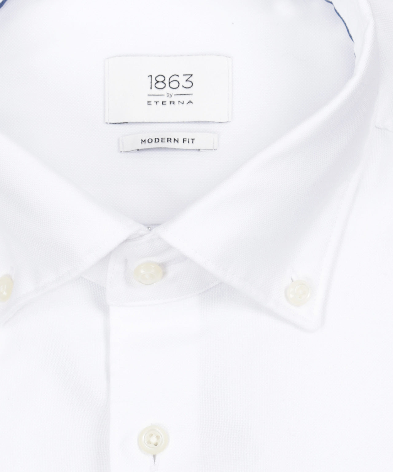 Eterna Button-Down-Hemd | Weiß