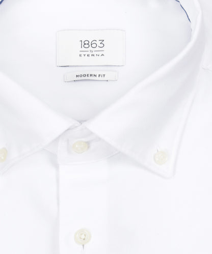 Eterna Button-Down-Hemd | Weiß