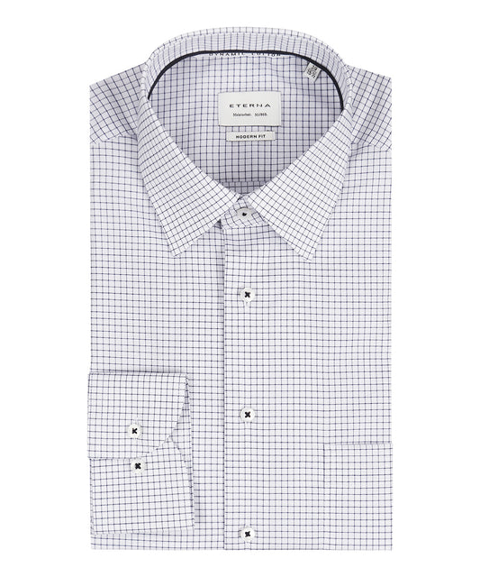 Shirt Normaal boord | Schriftruit Wit/Navy
