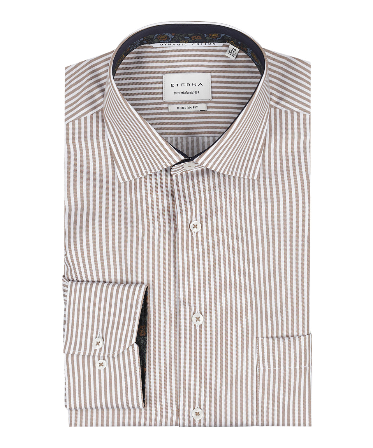 Eterna Shirt Modern Fit | Brown