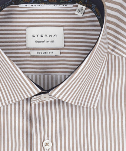 Eterna Shirt Modern Fit | Brown