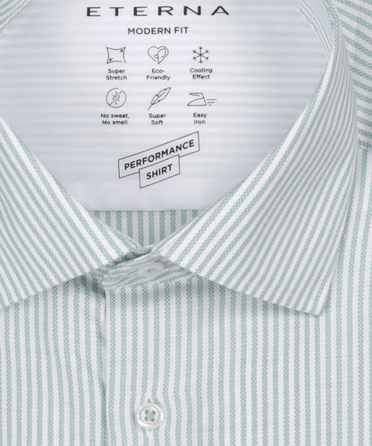 Eterna Hemd, moderne Passform | Grün