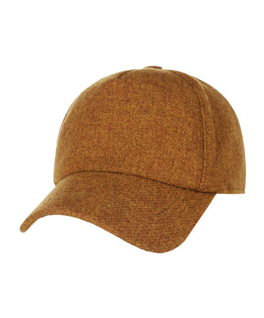 Baseball Cap Tweed | Mustard