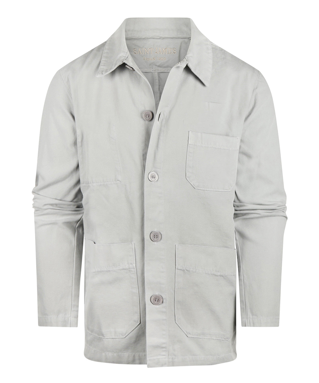 Saint James Sirocco Overshirt | Grau