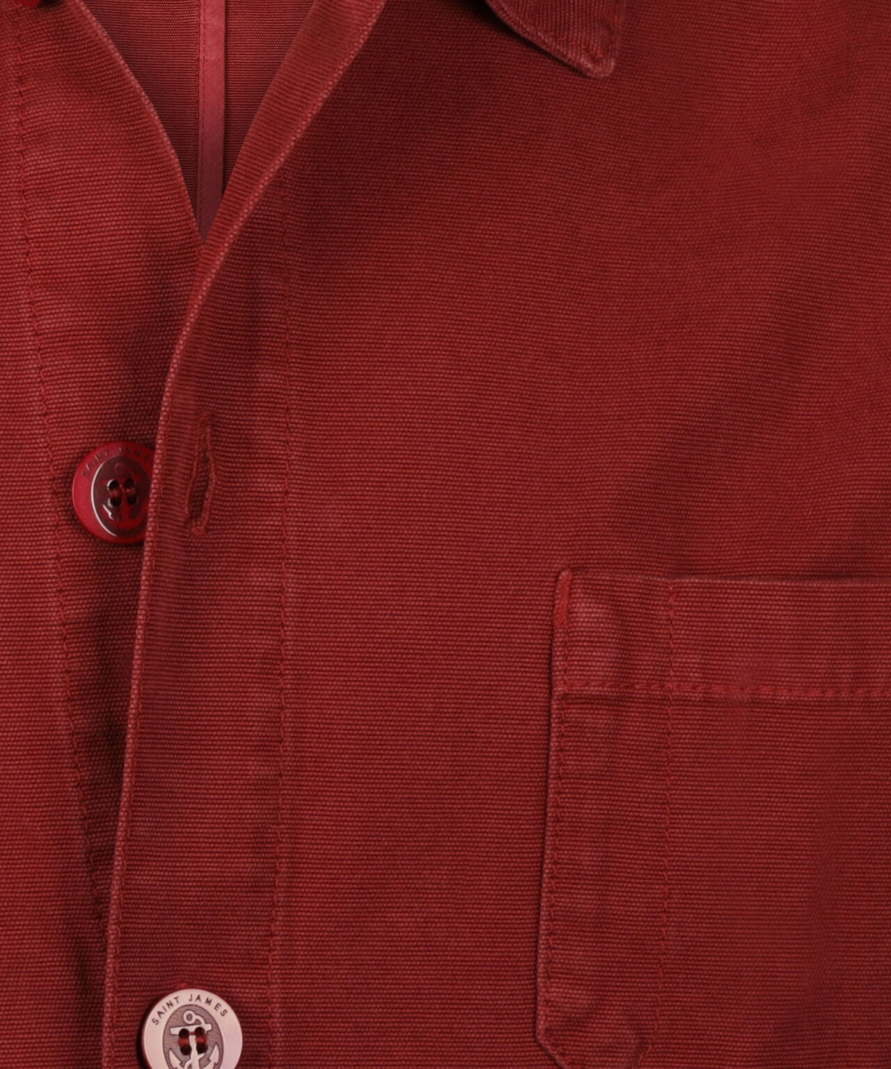 Saint James Sirocco Overshirt | Rot