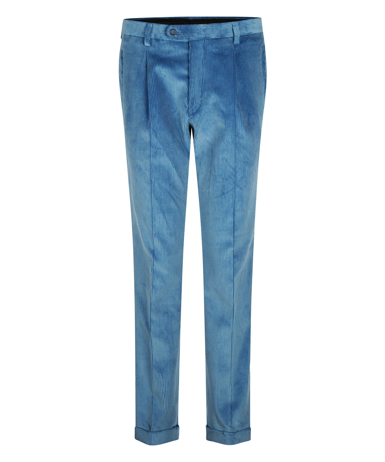 Cordhose mit breitem Rippstrick | Blau