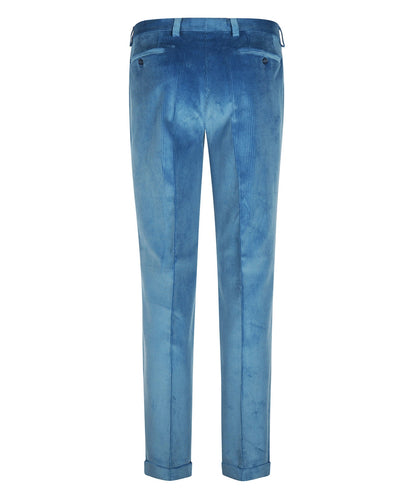 Cordhose mit breitem Rippstrick | Blau