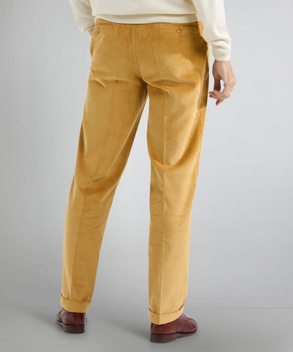 Cordhose mit breitem Rippstrick | Braun