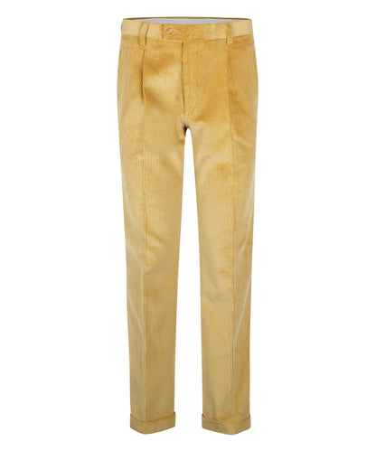 Cordhose mit breitem Rippstrick | Braun