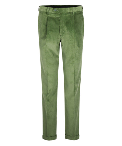 Corduroy Pants Wide Rib | Green