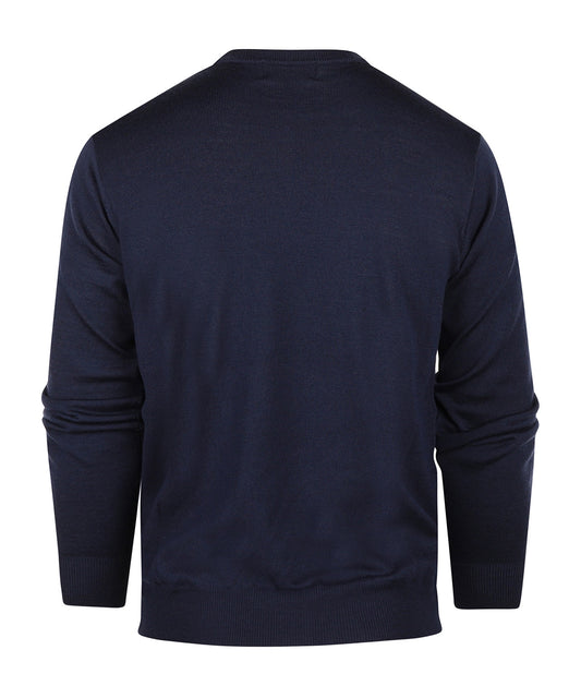 Merino Ronde Hals Ruit Pullover | Jeans