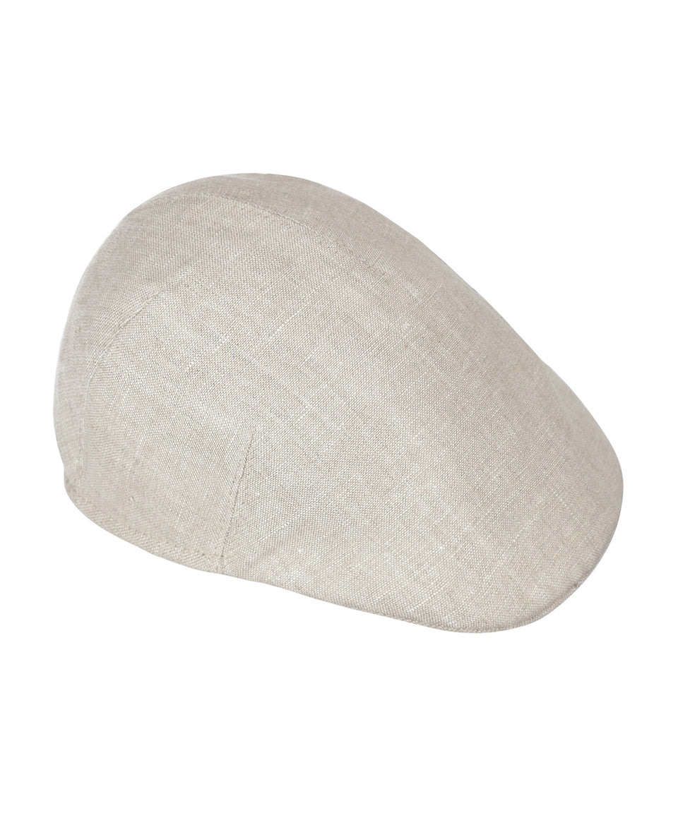 Weiche Kappe aus 100 % Leinen | Braun