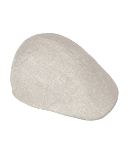 Weiche Kappe aus 100 % Leinen | Braun