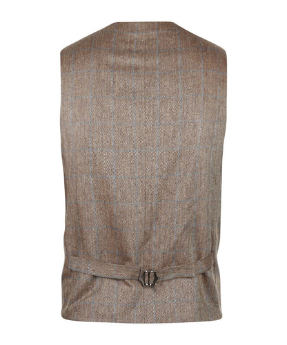 Wellington Gilet 100% Silk | Brown
