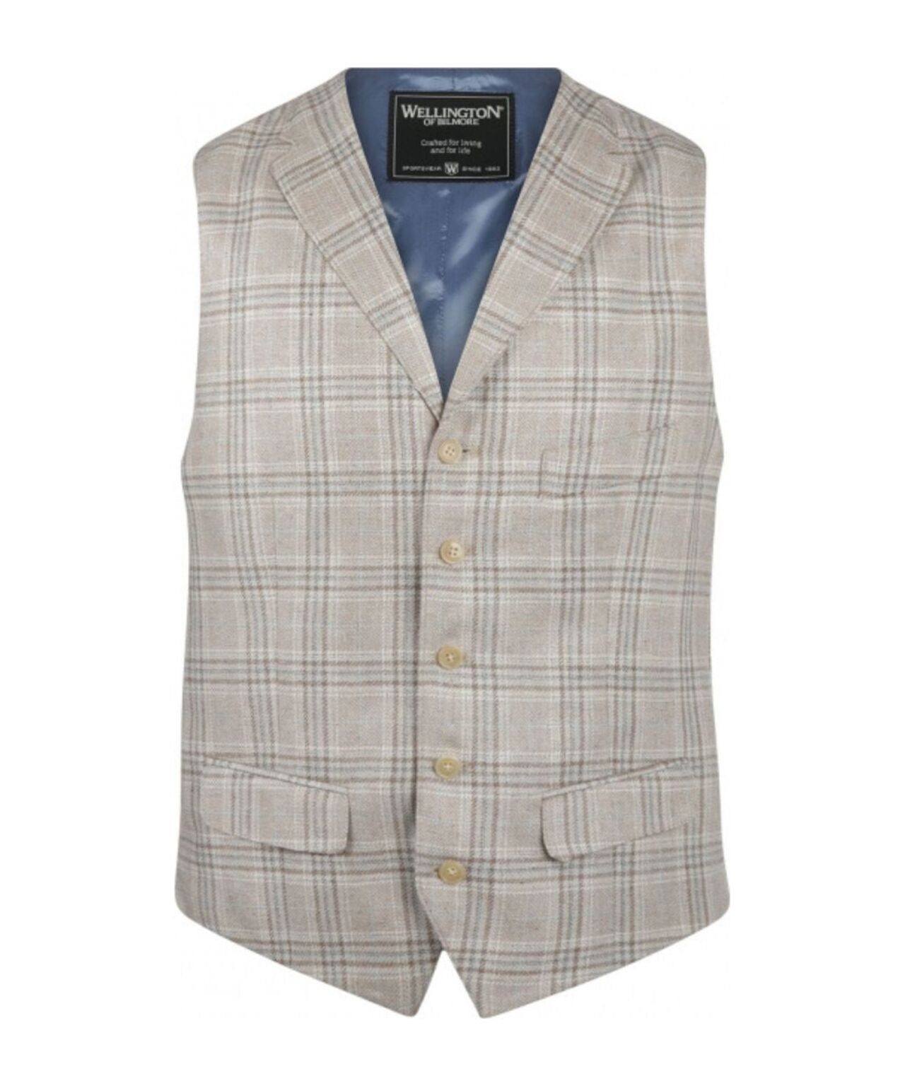 Wellington Gilet 100% Silk | Brown