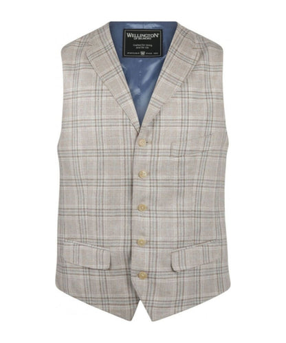 Wellington Gilet 100% Silk | Brown