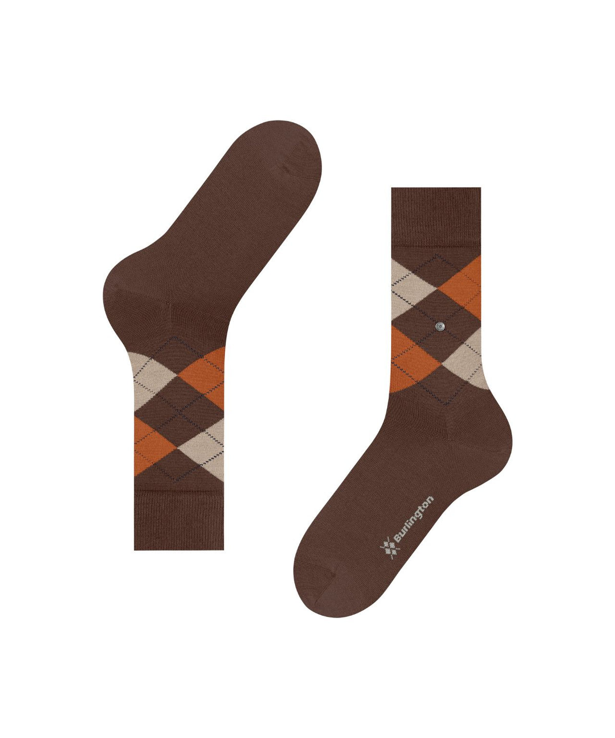 Edinburgh Sok | Hazelnut diamond check