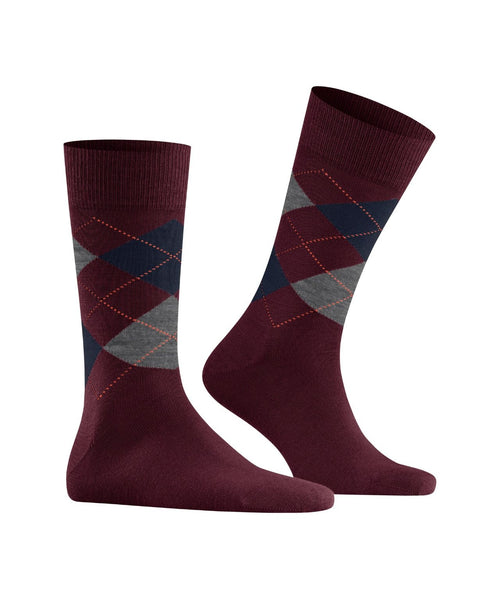 Burlington Edinburgh Heren Sokken | Rood