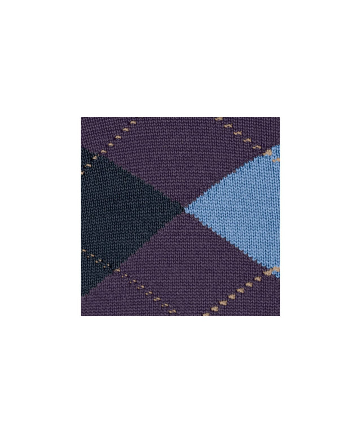 Edinburgh Sok | Aubergine diamond check