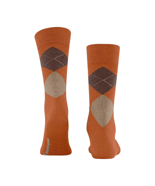 Edinburgh Sok | Marigold diamond check