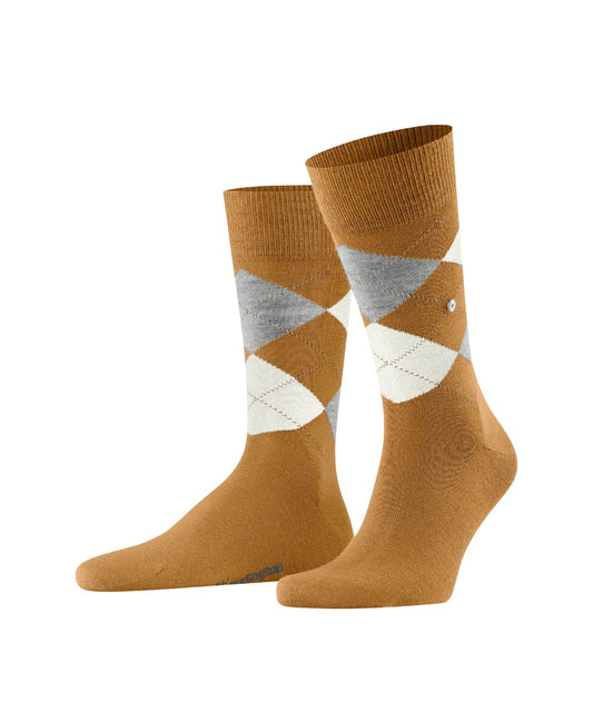Edinburgh Sok | Amber diamond check