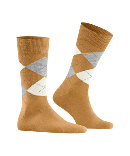 Edinburgh Sok | Amber diamond check