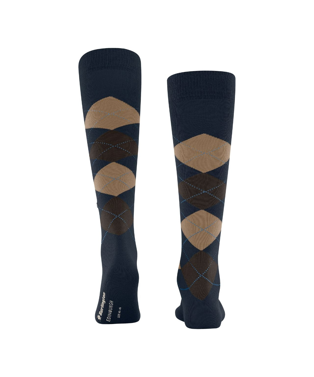 Burlington Edinburgh Herren-Kniestrümpfe | Blau