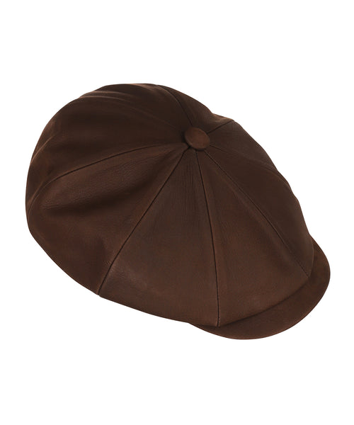 Ballon Cap Leer | Bruin
