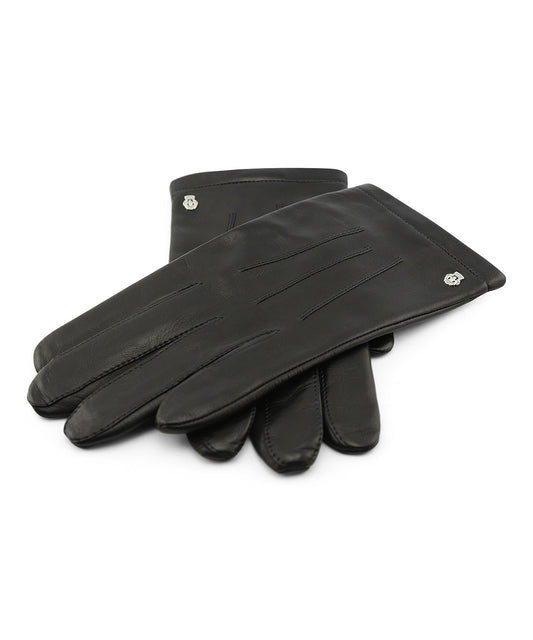 Handschoen Nappa Zijde Voering | Black
