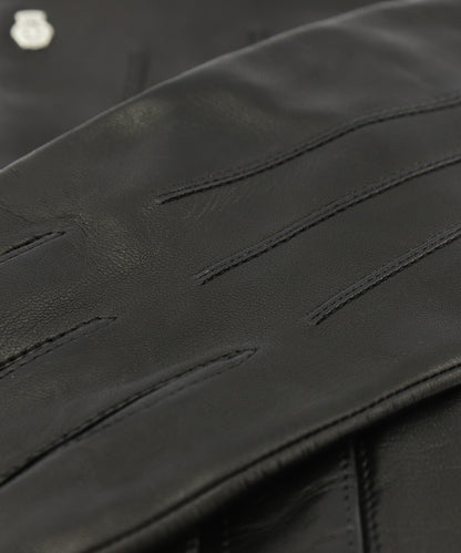 Glove Nappa Silk Lining | Black