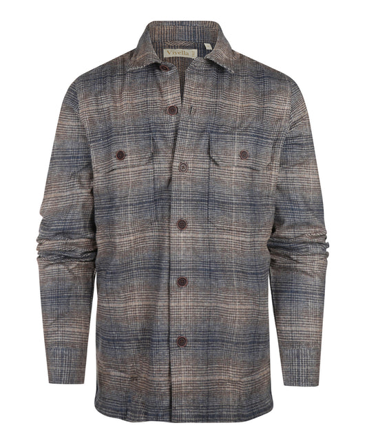 Overshirt | Bruin/Navy ruit