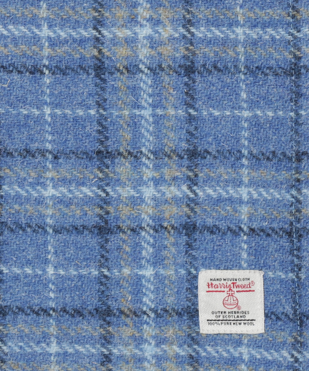 Harris-Tweed-Schal | Blau