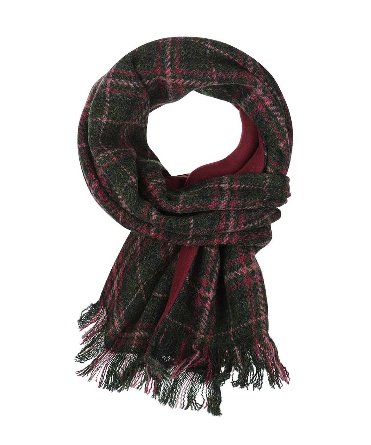 Harris-Tweed-Schal | Grün