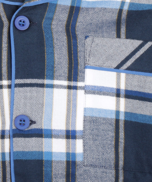 Pyjama Set Flanel | Blauw