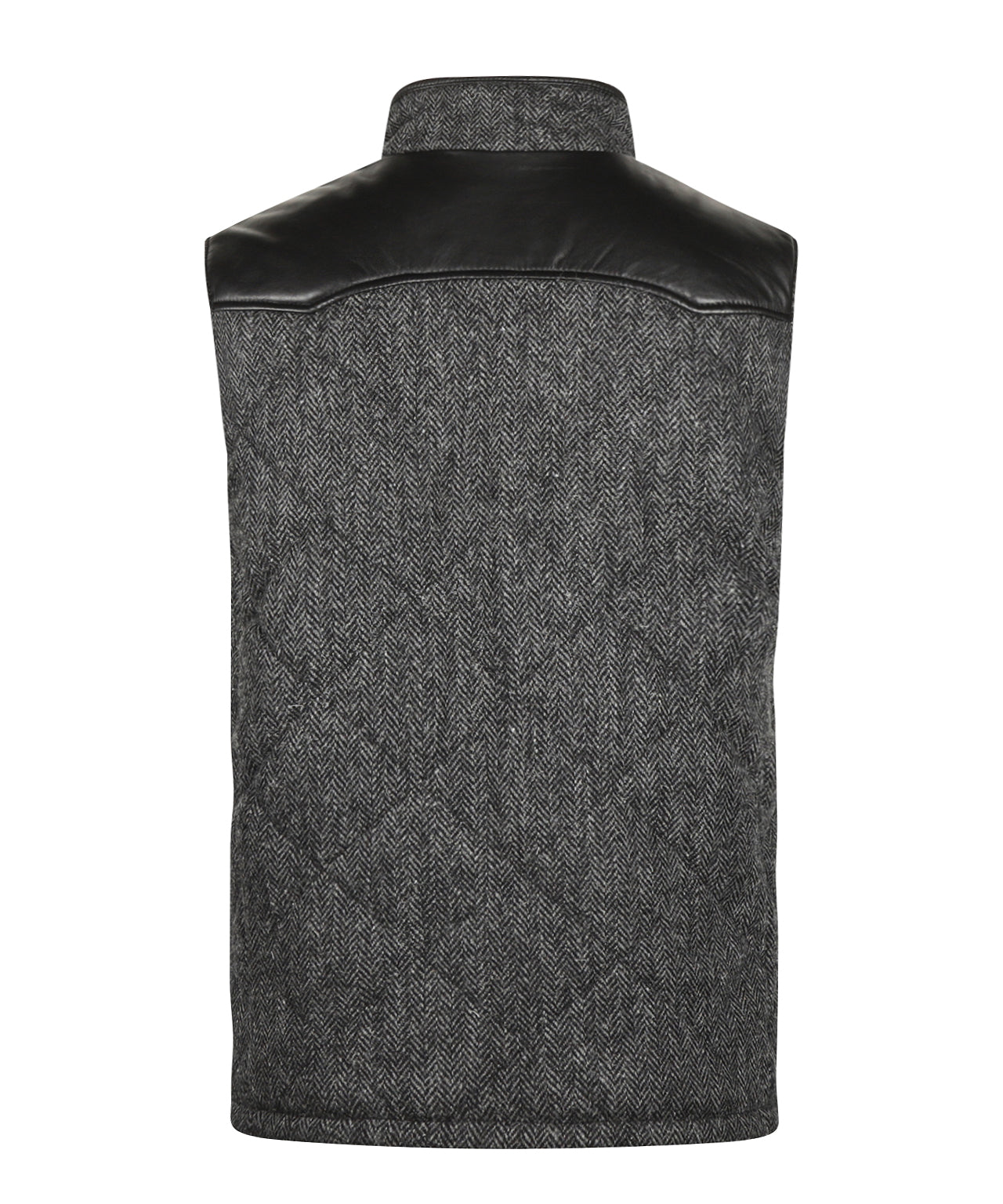 Bodywarmer | Grijs herringbone