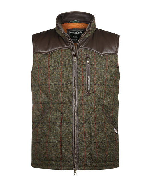 Bodywarmer Levi | Mosgroen Ruit