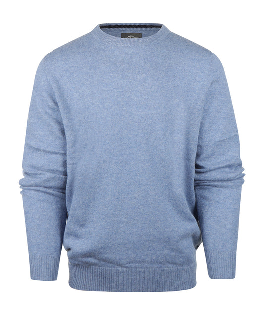 Cashmere Ronde Hals Pullover | Chrystal Blue