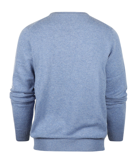 Cashmere Ronde Hals Pullover | Chrystal Blue