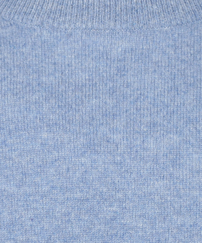 Round Neck Cashmere Sweater | Blue