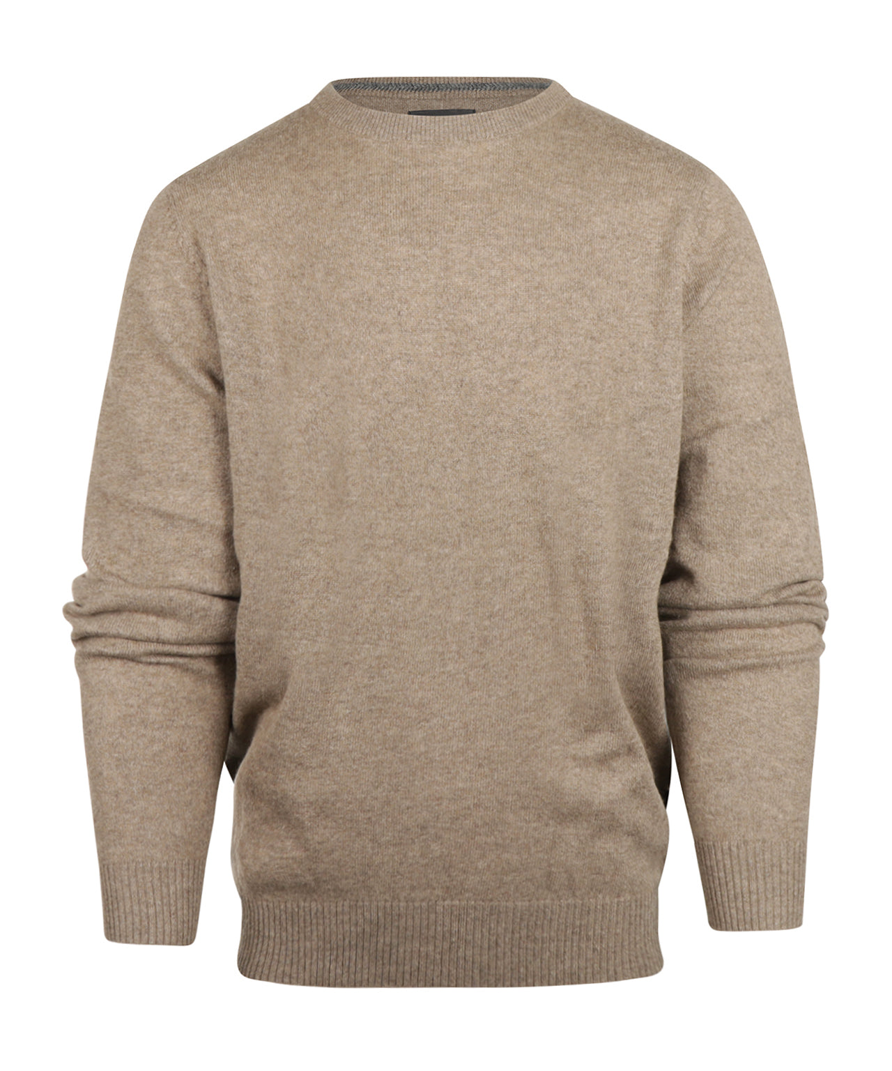 Round Neck Cashmere Sweater | Beige