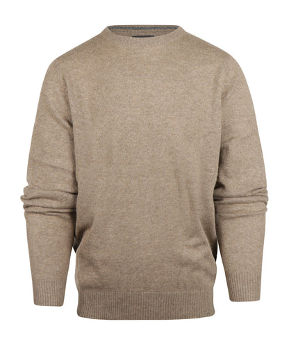 Round Neck Cashmere Sweater | Beige