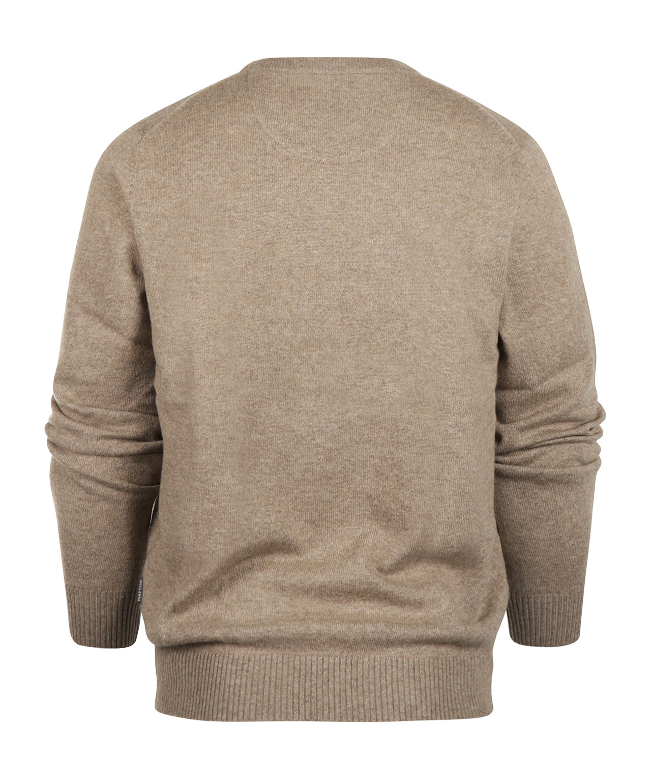 Round Neck Cashmere Sweater | Beige