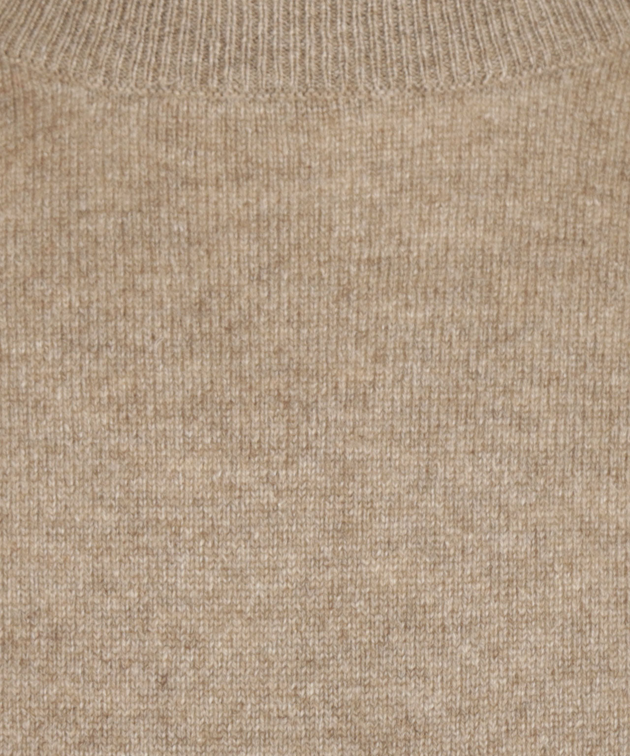 Round Neck Cashmere Sweater | Beige