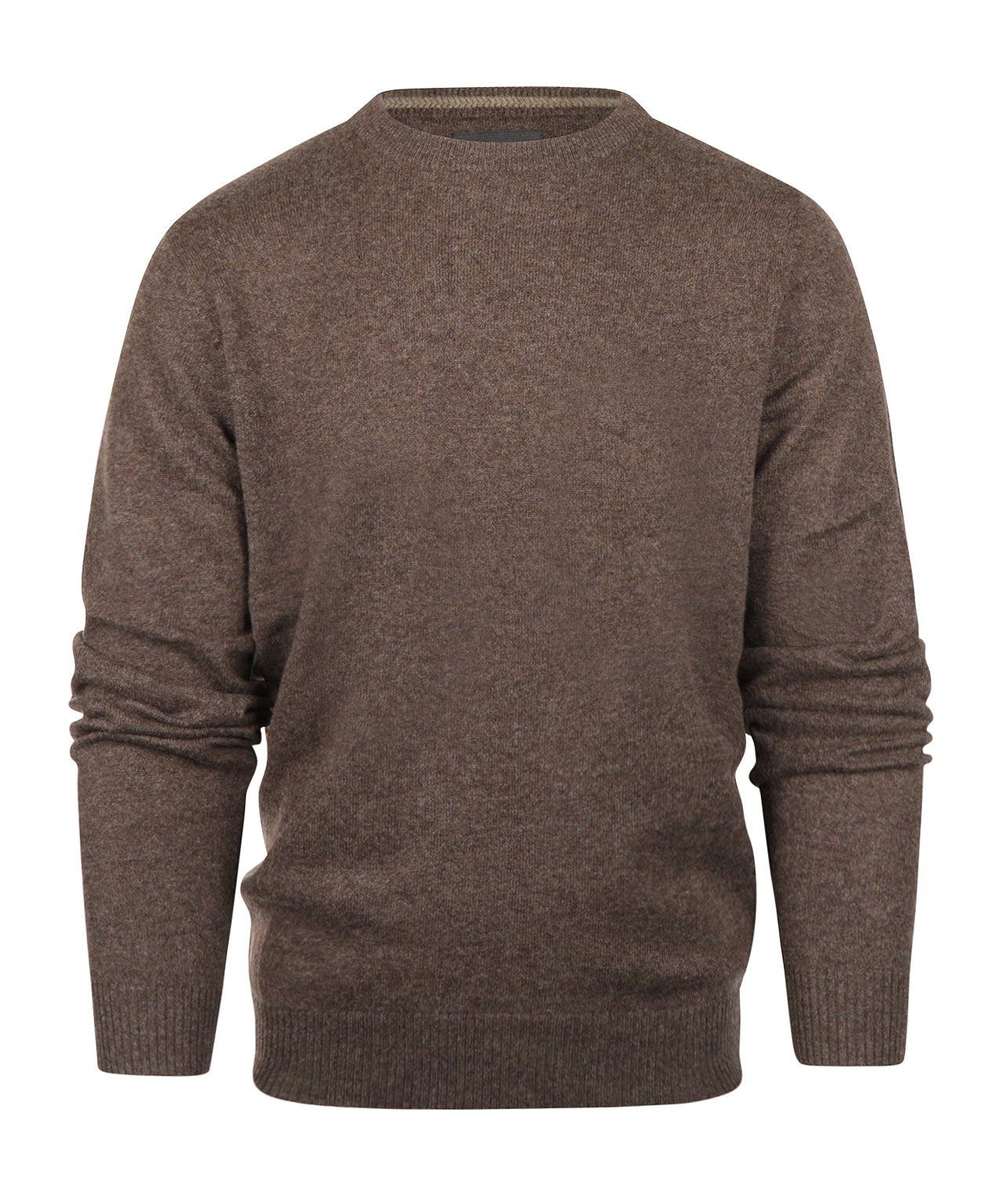 Rundhals-Kaschmirpullover | Braun