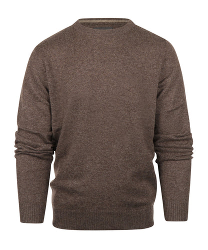 Rundhals-Kaschmirpullover | Braun