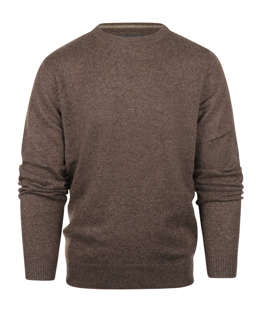 Cashmere Ronde Hals Pullover | Dark Chocolate