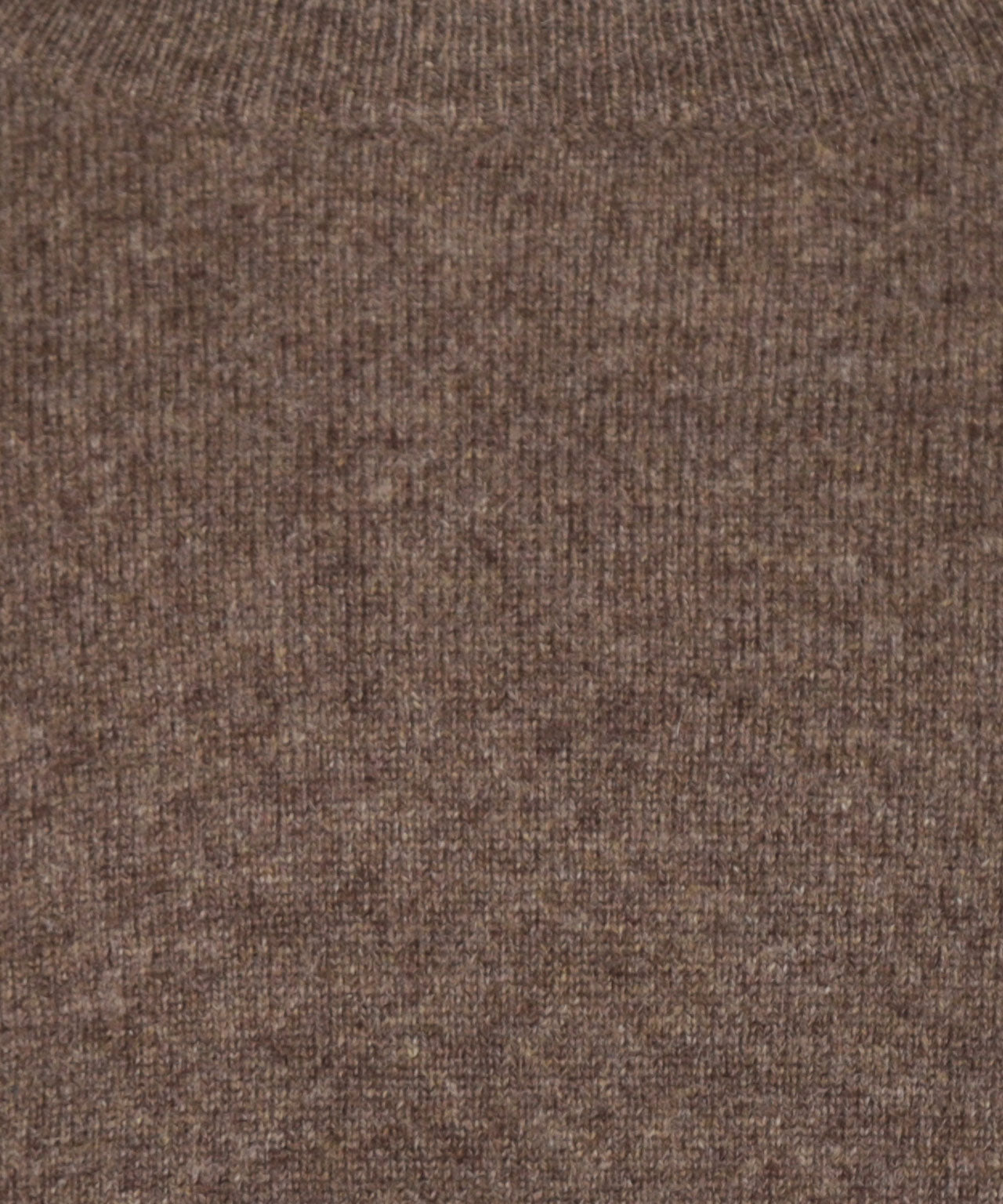Rundhals-Kaschmirpullover | Braun