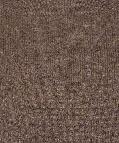 Rundhals-Kaschmirpullover | Braun