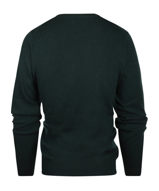 Cashmere Ronde Hals Pullover | Dark Emerald