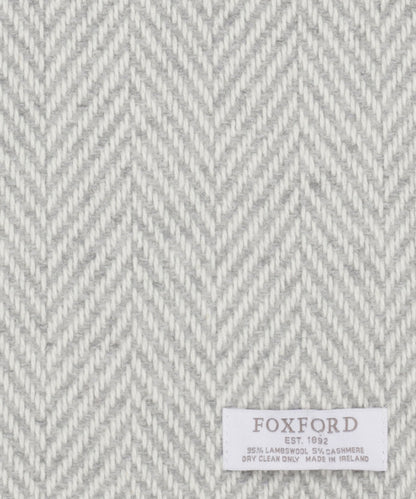 Lamsbswool/Cashmere Sjaal | Licht Grijs